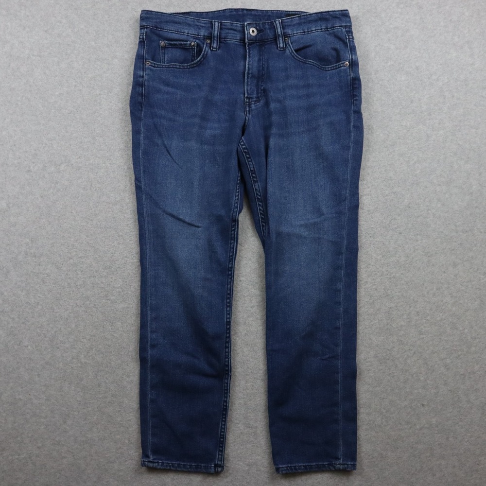 Bonobos Jeans Mens 34x26 Slim Taper 5-Pocket Stretch Flex Denim Medium Blue